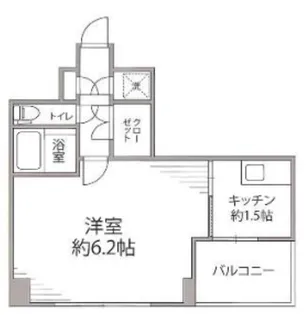 ヴィーダ勝どき【4階】の間取り