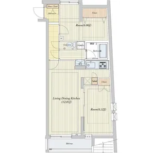 ビバリーホームズ常盤台III【1階】の間取り