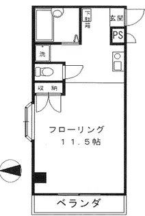 ベルソーナ北町【4階】の間取り