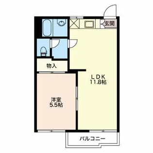 タウニイタカダC【2階】の間取り