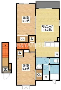 ソフィアガーデン【2階】の間取り