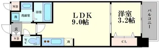 スプランディッド弁天町【4階】の間取り