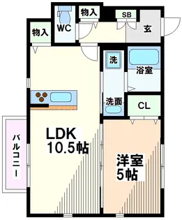 東京都国分寺市内藤2【アパート】の間取り