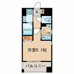 レジデンシア カルマール【4階】の間取り