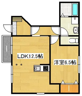 クレストール福泊 C棟【1階】の間取り