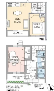 東京都調布市柴崎1【一戸建】の間取り