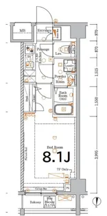 XEBEC亀戸【5階】の間取り