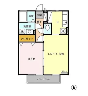 セジュール・ヒロ【2階】の間取り