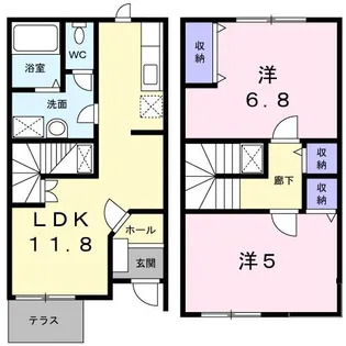 サンパティークフォレ B【1階】の間取り