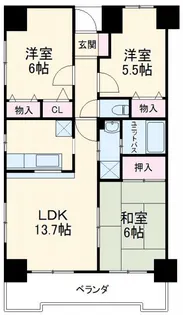 ルミエール元今泉【2階】の間取り