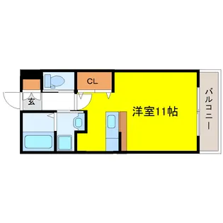 グランドヒルズ荒町【3階】の間取り