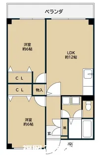 グルーリャ大和【3階】の間取り
