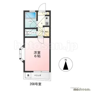 スカイコート7【2階】の間取り