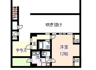 ガーデンコート新屋敷【1階】の間取り