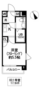 ボーラ東大宮【3階】の間取り