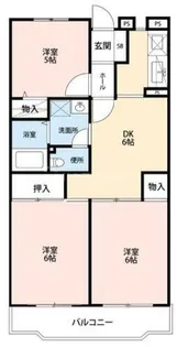サンハイツ稲毛【4階】の間取り