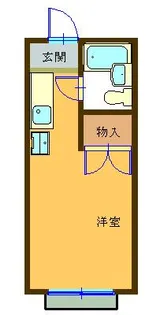 コーポ二葉2号A【1階】の間取り