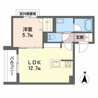 シャーメゾンリアンI【2階】の間取り