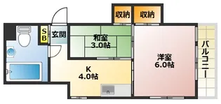 上板橋IMAハイツII【4階】の間取り