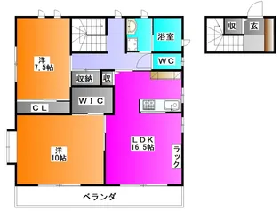 サニーコートK【2階】の間取り