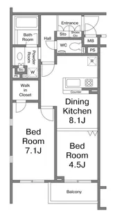デュオ・スカーラ高円寺【2階】の間取り