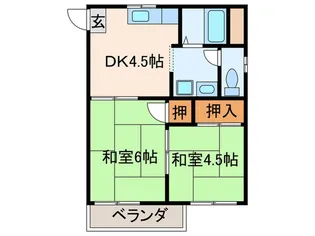 アクアマリンハイツ【2階】の間取り