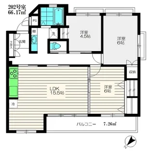アルカサーノ久が原【2階】の間取り
