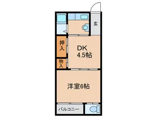 明美マンション【3階】の間取り