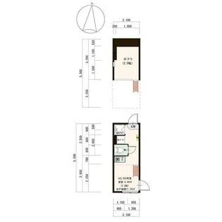 ハーモニーテラス王子【2階】の間取り