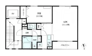 musica Flora ムジカフローラ【3階】の間取り