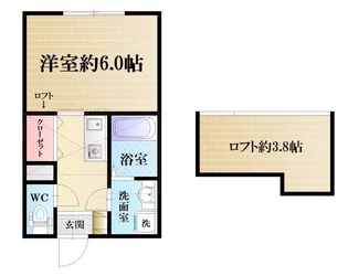 シーサイドハウス Vol.2【2階】の間取り