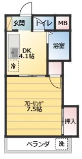 ダイヤマンション【2階】の間取り