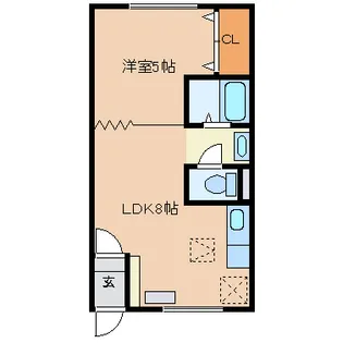 オリス大樹【1階】の間取り