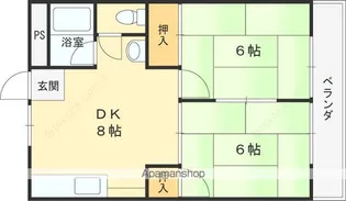 旭ガーデンハイツ【4階】の間取り