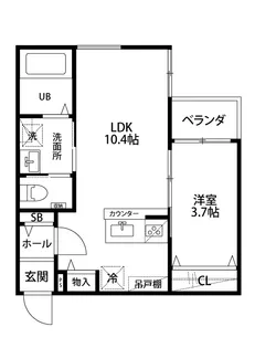ガロンヌ上所上【3階】の間取り