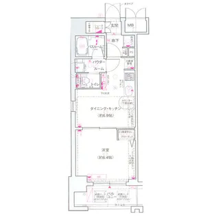 エステムコート心斎橋EASTIIラヴァンツァ【3階】の間取り