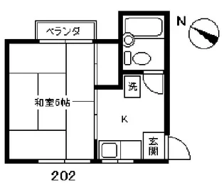 かえで荘【2階】の間取り