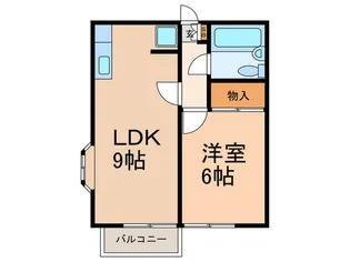 グランツ六甲【2階】の間取り