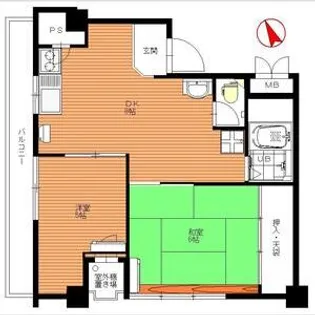 若林ヴィラージュ【7階】の間取り