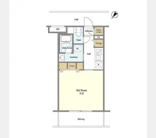 フラッツ東比恵【3階】の間取り