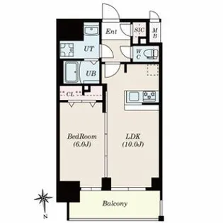 RICHED’OR古出来(旧S-RESIDENCE古出来一丁目)【3階】の間取り