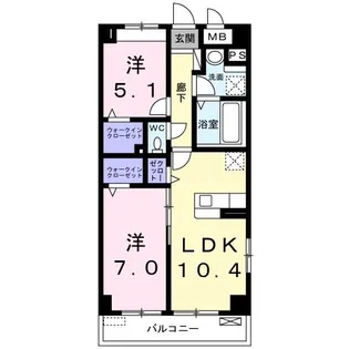 AFCレジデンス XVII【3階】の間取り