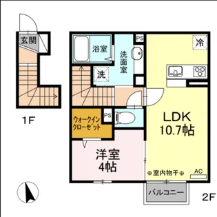 エクレール野田【2階】の間取り