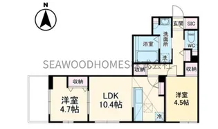 シャルール金沢文庫【2階】の間取り