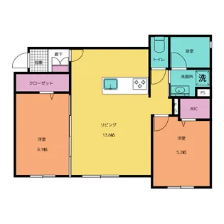 Polaris東静岡【1階】の間取り