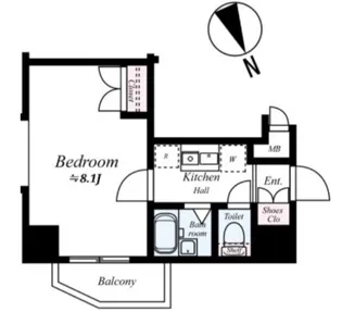 エクセリア荻窪【8階】の間取り