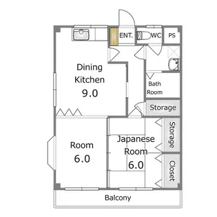 KレジデンスI【1階】の間取り