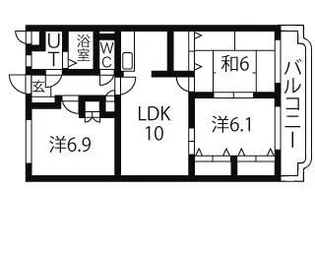 パークヒルズ II【3階】の間取り