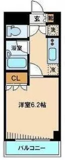 キャッスルステージ東池袋【7階】の間取り