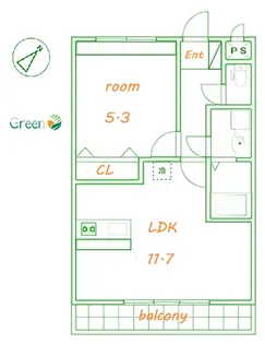 しろくま【2階】の間取り